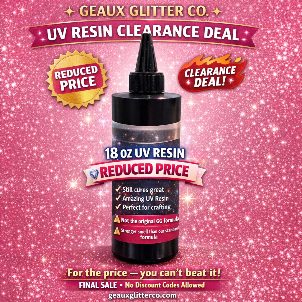 UV Resin - 18 oz - Clearance ⚠ This is not our original GG formula - NO DISCOUNT CODES