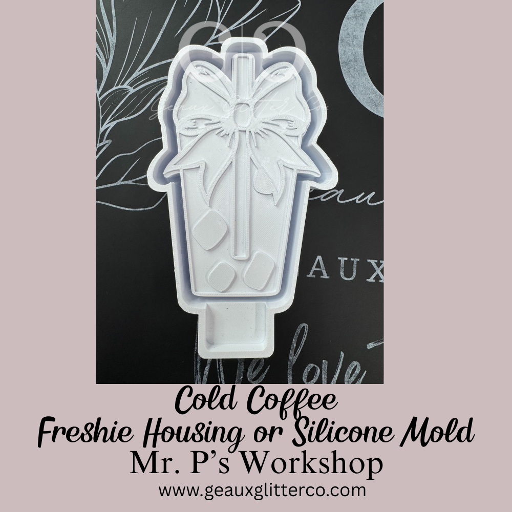 Cold Coffee Freshie Housing or Silicone Mold
