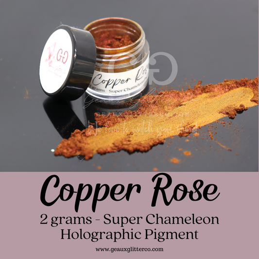 Copper Rose - 2 Grams Super Chameleon Holographic Chrome Pigment