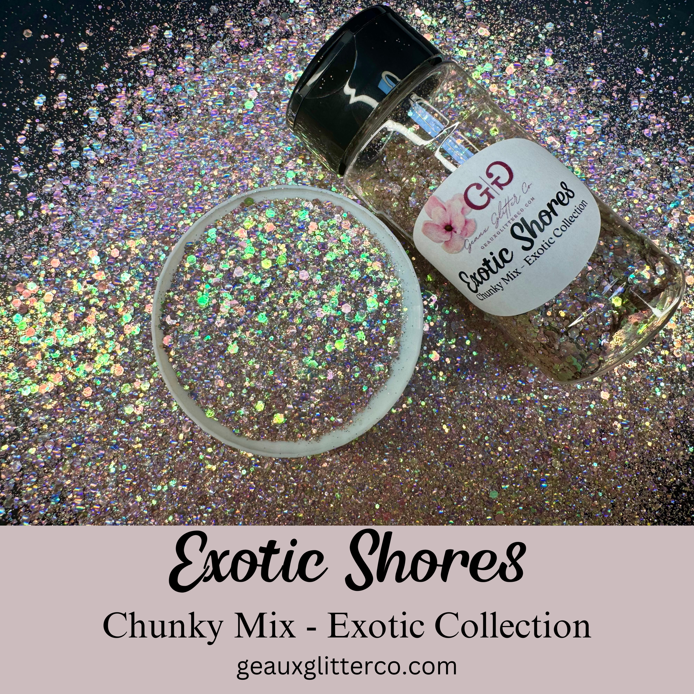 Exotic Shores Chunky Mix - Exotic Collection – Geaux Glitter Co.
