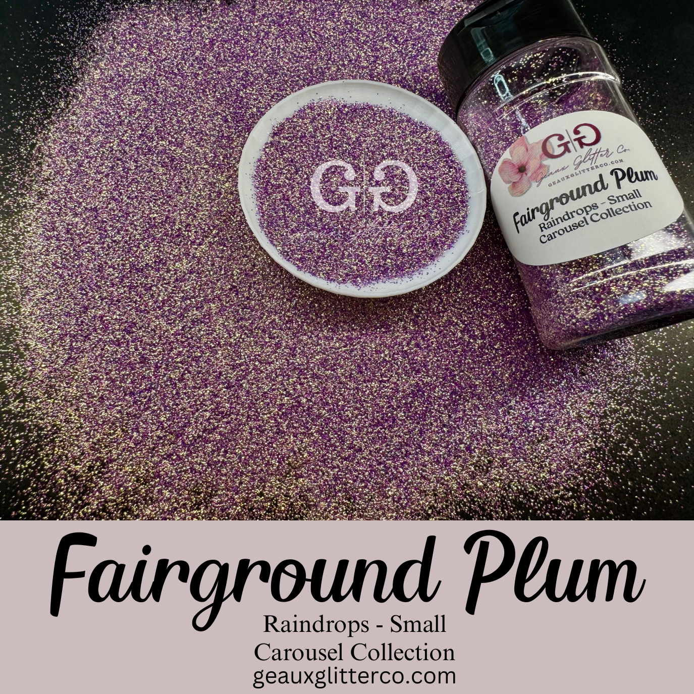 Fairground Plum Raindrops Small