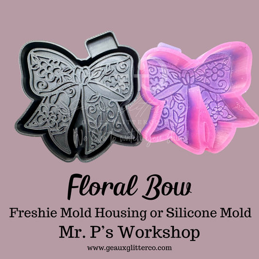 Floral Bow Freshie Housing or Silicone Mold