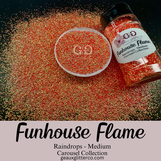 Funhouse Flame Raindrops - Medium