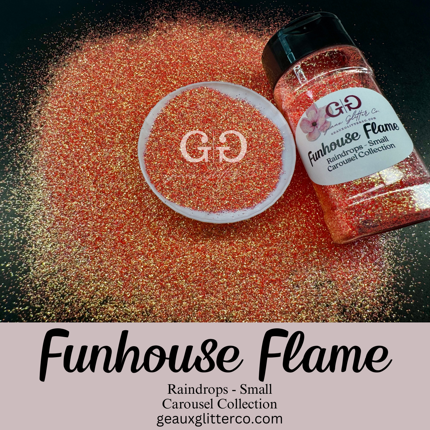 Funhouse Flame Raindrops Small