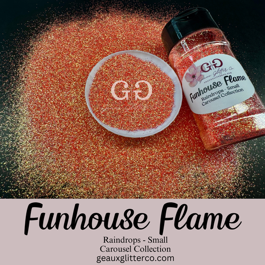 Funhouse Flame Raindrops Small