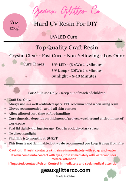 Geaux Glitter Resin - LOW ODOR!