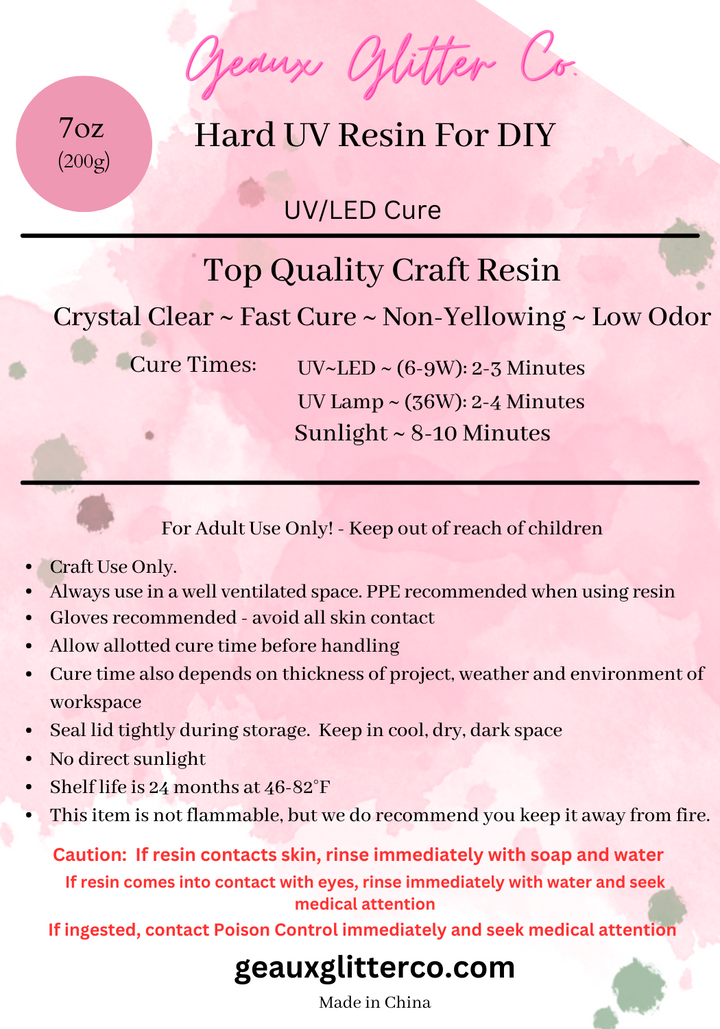 UV Resin - LOW ODOR! - Original Formula
