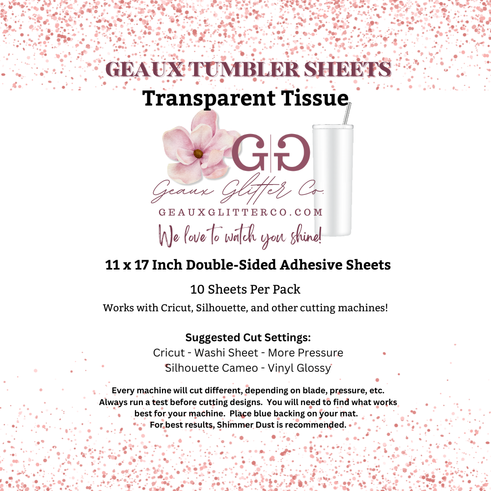Geaux Tumbler Sheets