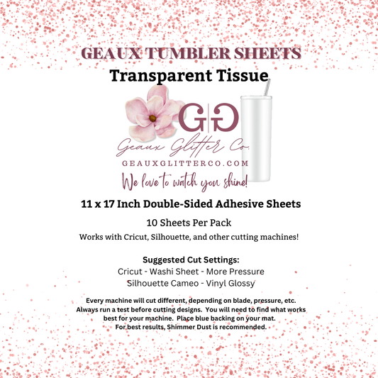 Geaux Tumbler Sheets