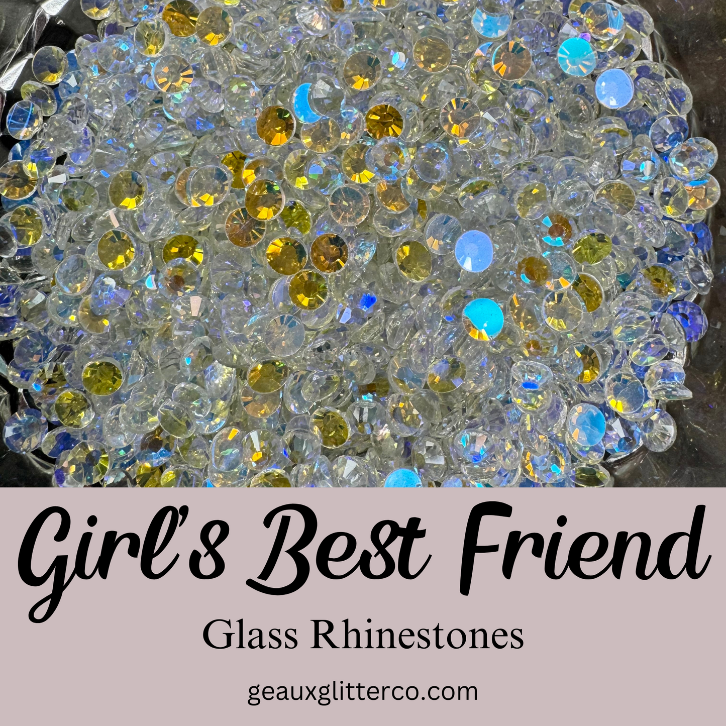 Girl's Best Friend Glass Rhinestones