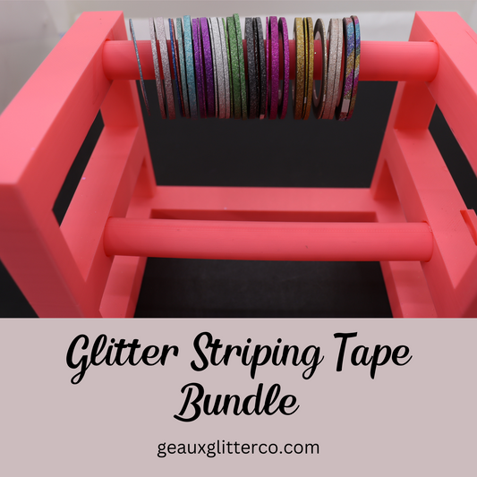 Geaux Glitter Co. Glitter Striping Tape Bundle - 30 rolls