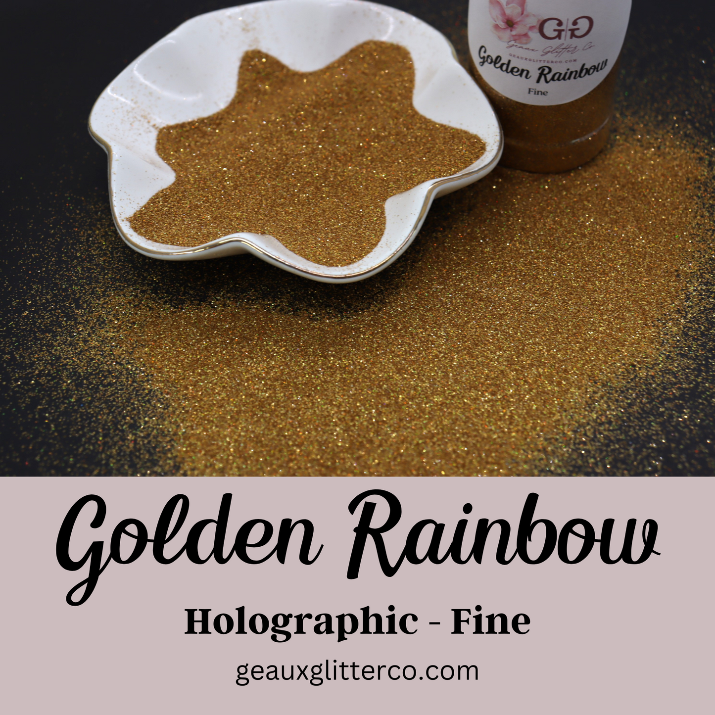 Golden Rainbow - Holographic - Fine