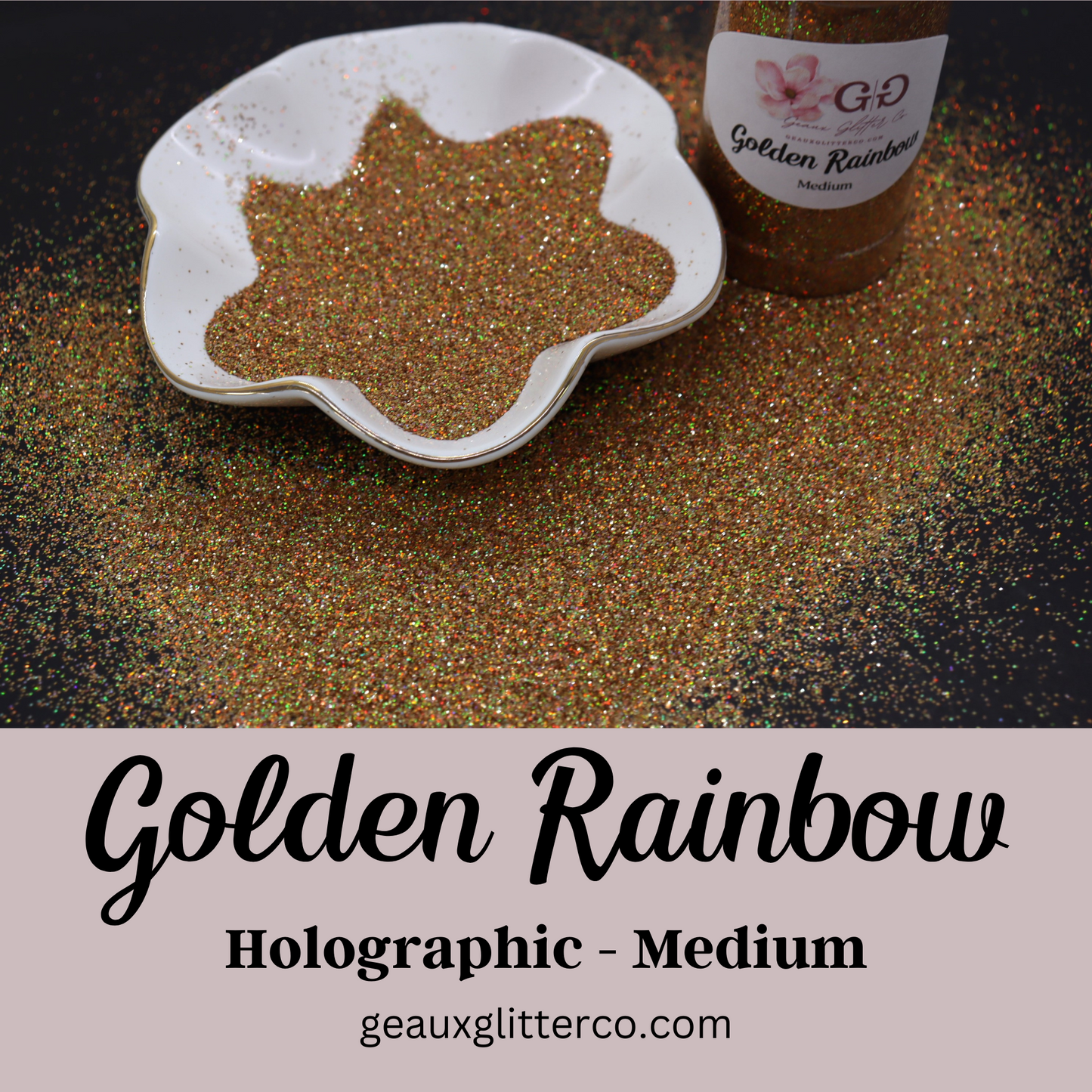 Golden Rainbow - Holographic - Medium