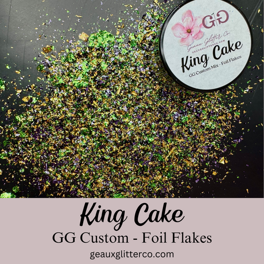 King Cake Foil Flakes - GG Custom Mix