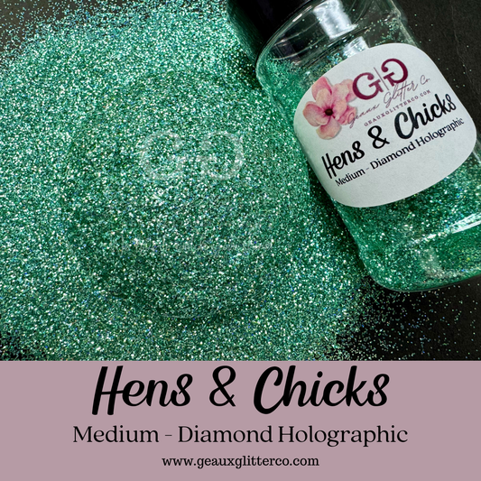 Hens & Chicks Medium - Diamond Holographic Series