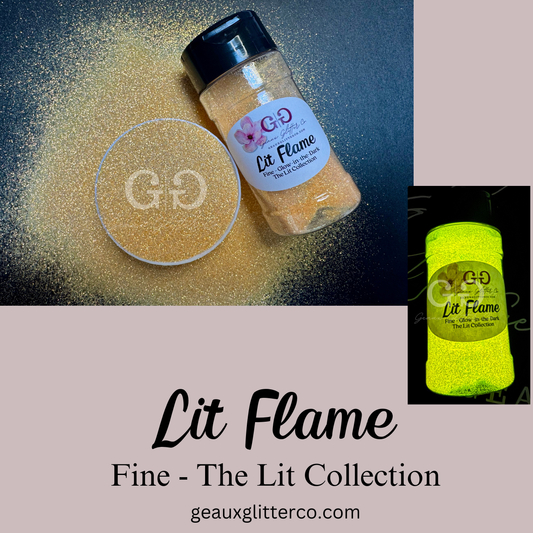 Lit Flame - Fine - Glow-in-the-Dark