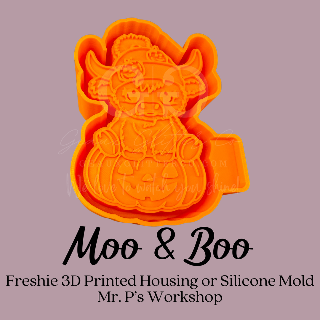 Moo &amp; Boo Freshie 3D Printed Mold Housing or Silicone Mold