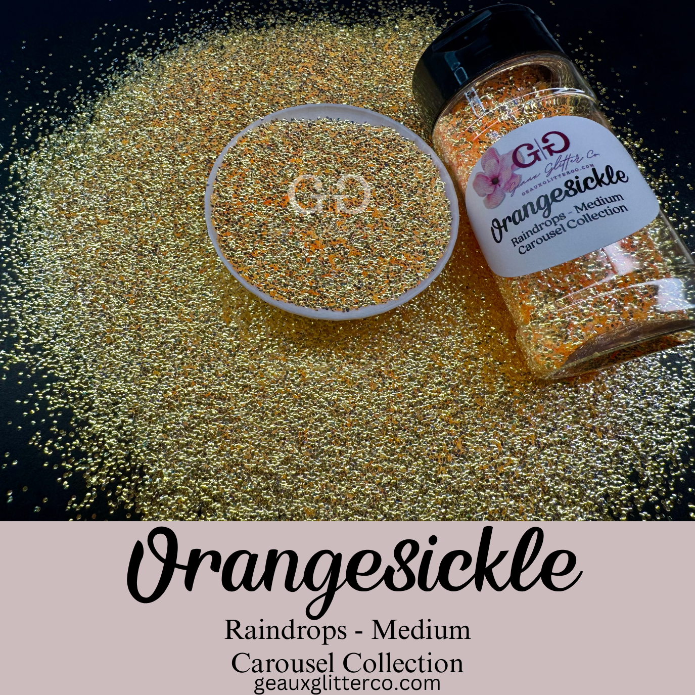 Orangesickle Raindrops - Medium