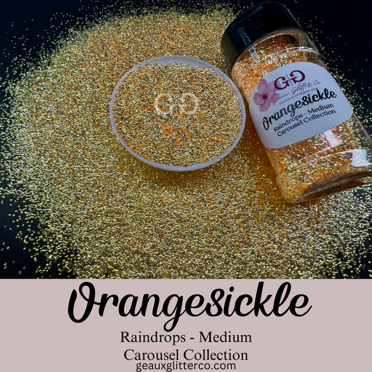 Orangesickle Raindrops - Medium
