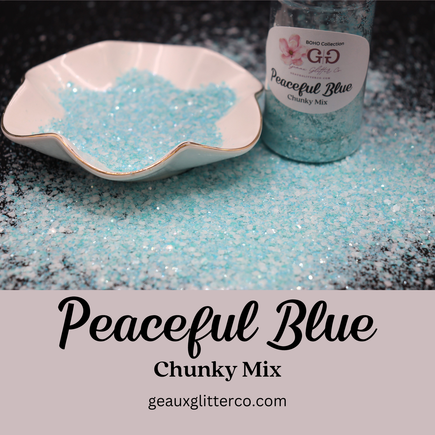 Peaceful Blue Chunky Mix - Boho Collection