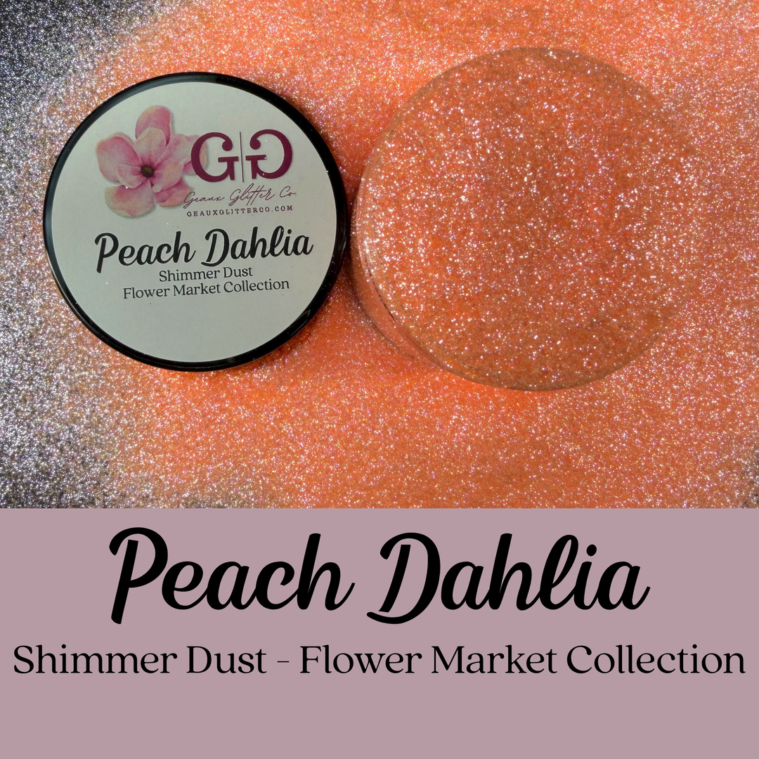 Peach Dahlia Shimmer Dust - Flower Market Collection