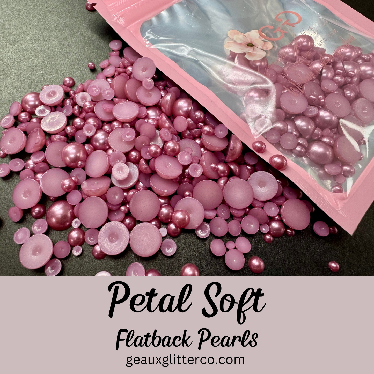 Petal Soft Pearl Flatback Beads