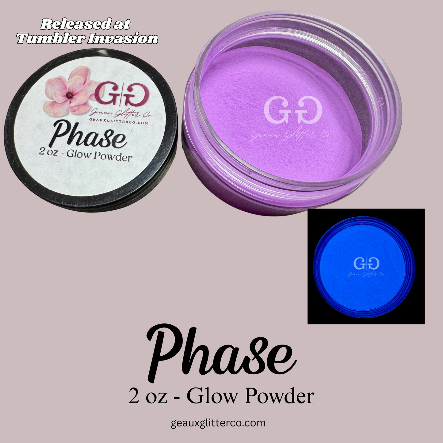 Phase - Glow-in-the-Dark Powder - 2 oz jars
