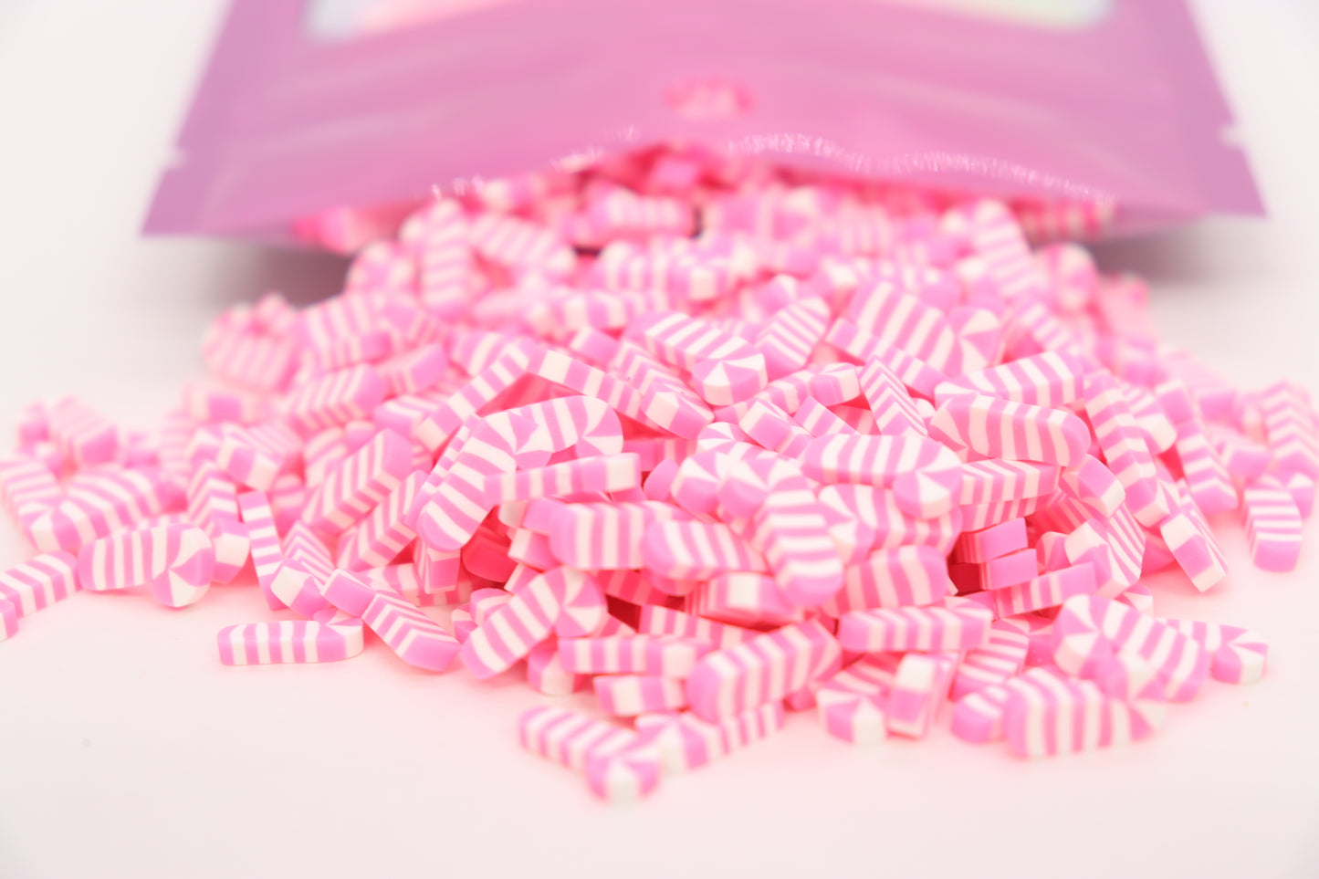 Pink Peppermint Polymer Clay
