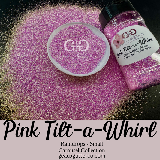 Pink Tilt-a-Whirl Raindrops Small
