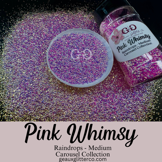 Pink Whimsy Raindrops - Medium