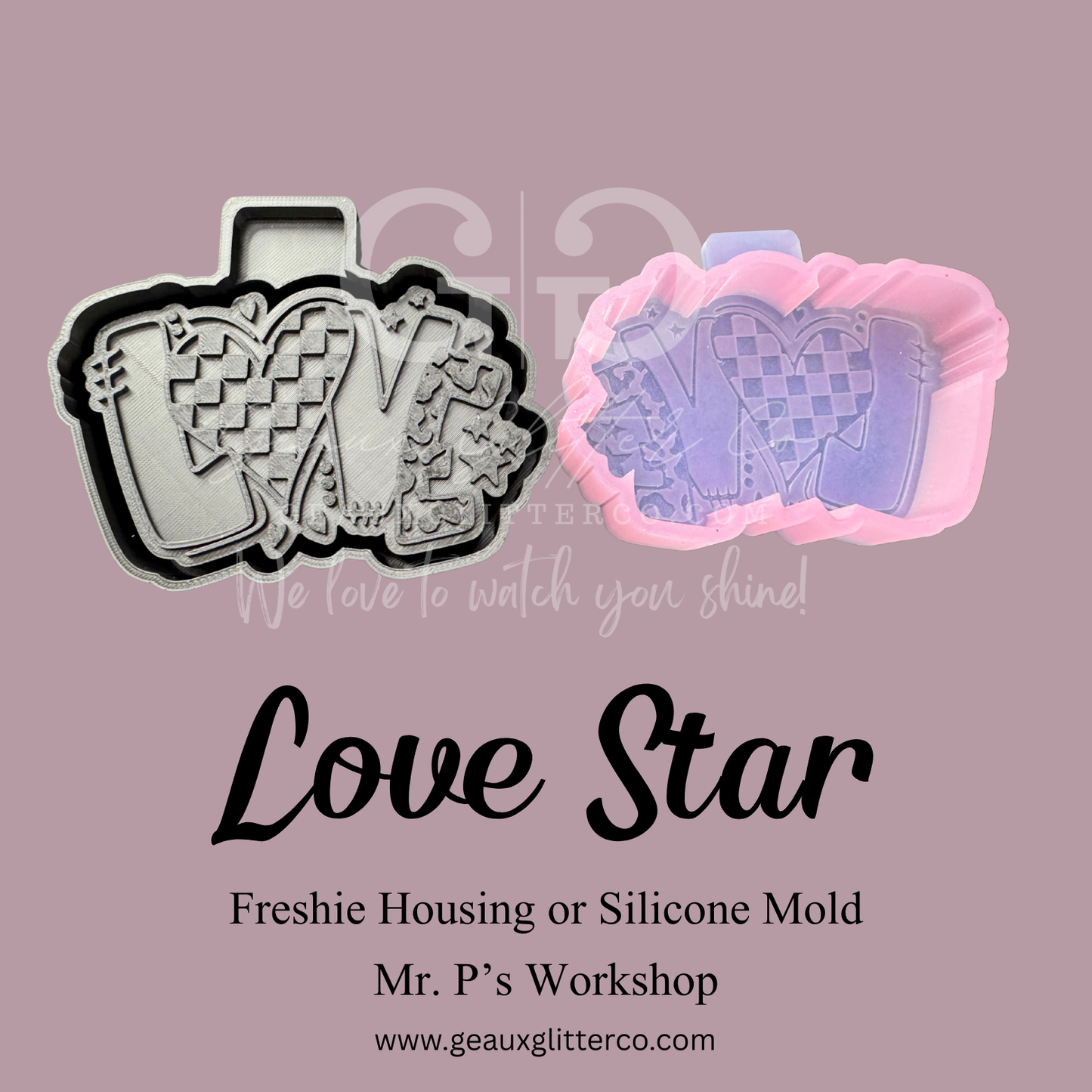 Love Star Freshie Housing or Silicone Mold
