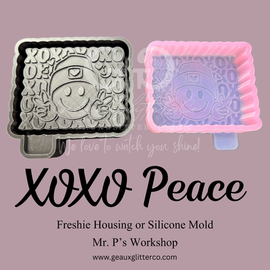 XOXO Peace Freshie Housing or Silicone Mold