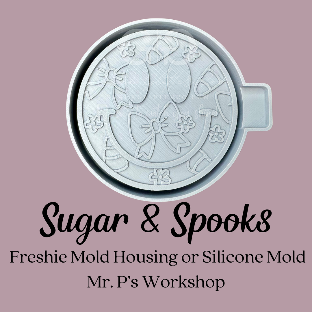 Sugar &amp; Spooks Freshie 3D Printed Mold Housing or Silicone Mold