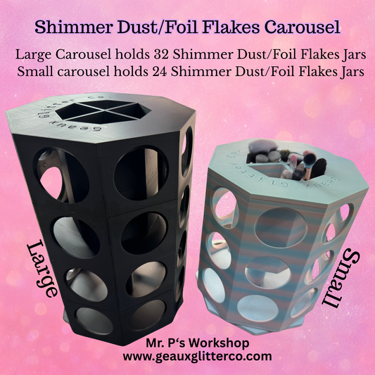 PRE-ORDER !! Shimmer Dust Carousel - Available in 2 sizes MUST BE ORDERED SEPARATELY!