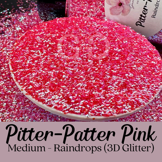 Pitter-Patter Pink - Raindrops Medium