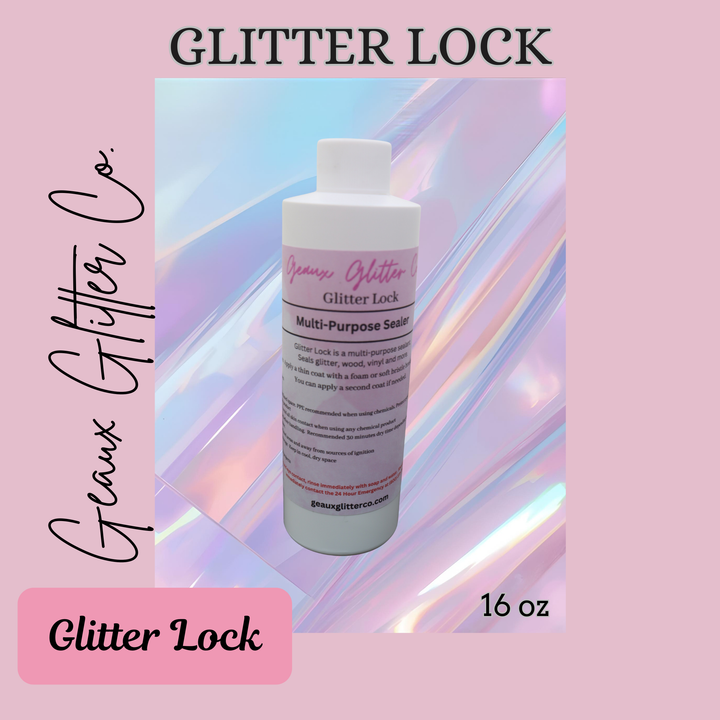 Glitter Lock - Multi-Purpose Sealer - 8 oz &amp; 16 oz Bottles Available - Squeeze lids do not fit on 16oz Bottles