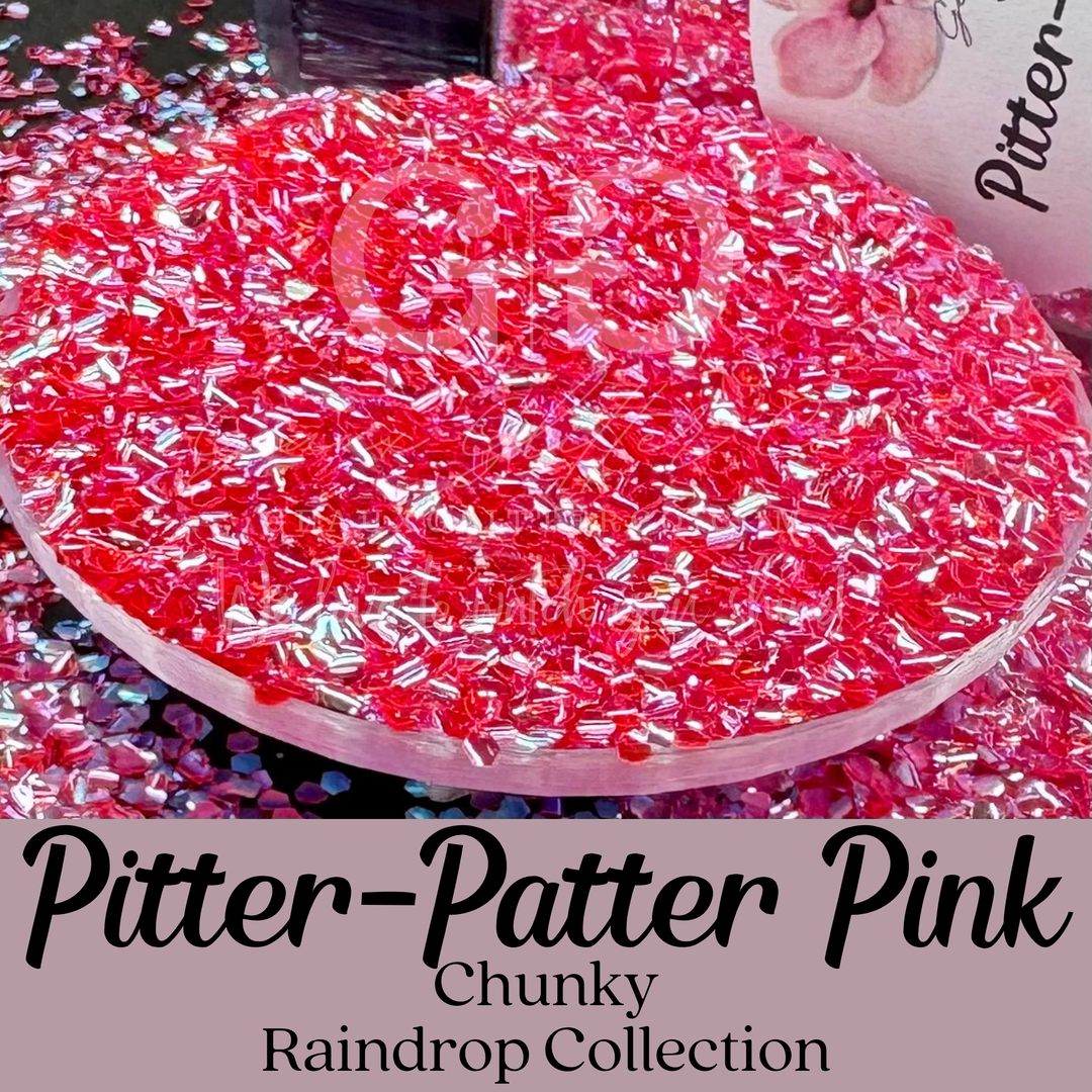 Pitter-Patter Pink - Raindrops Chunky