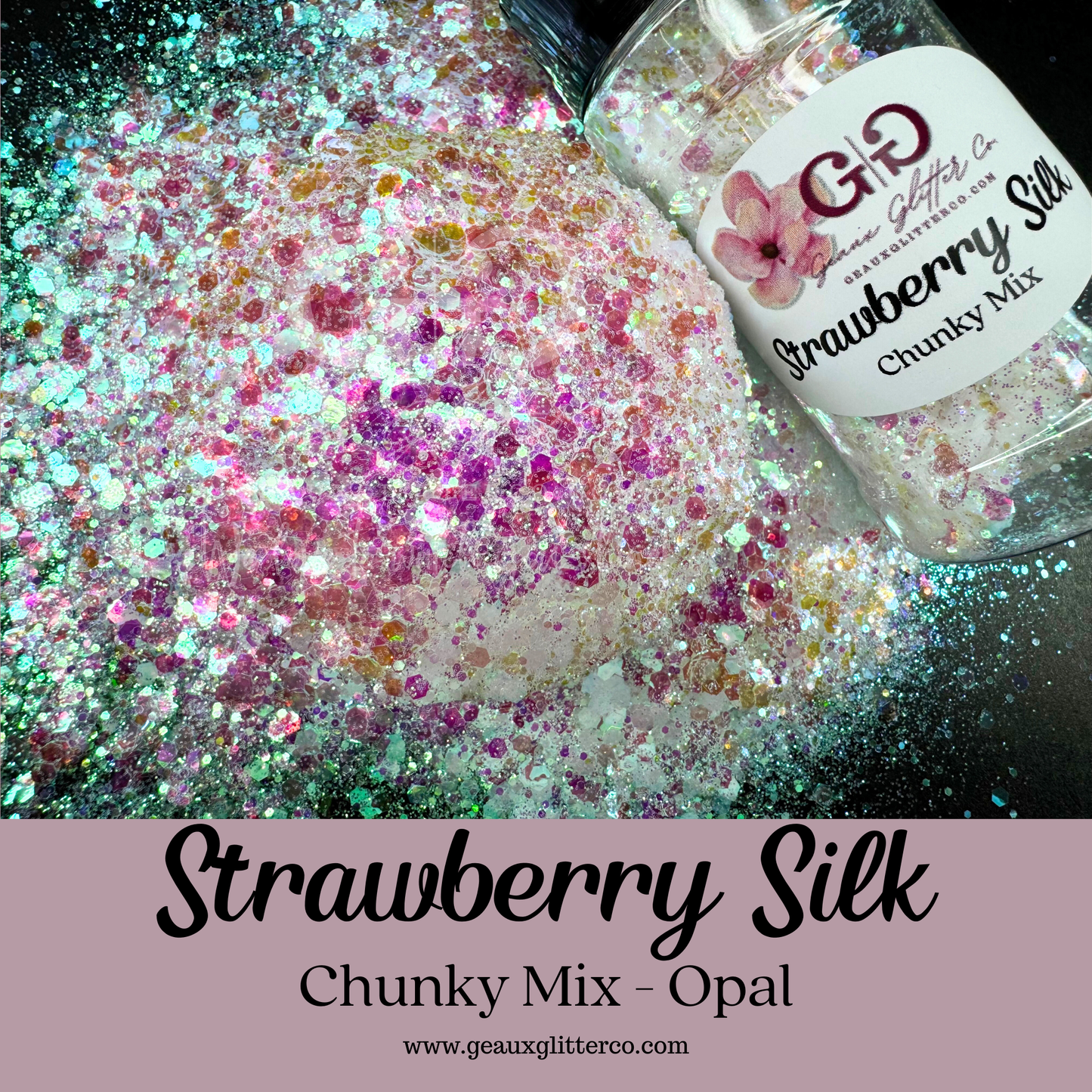 Strawberry Silk Chunky Mix - Opal