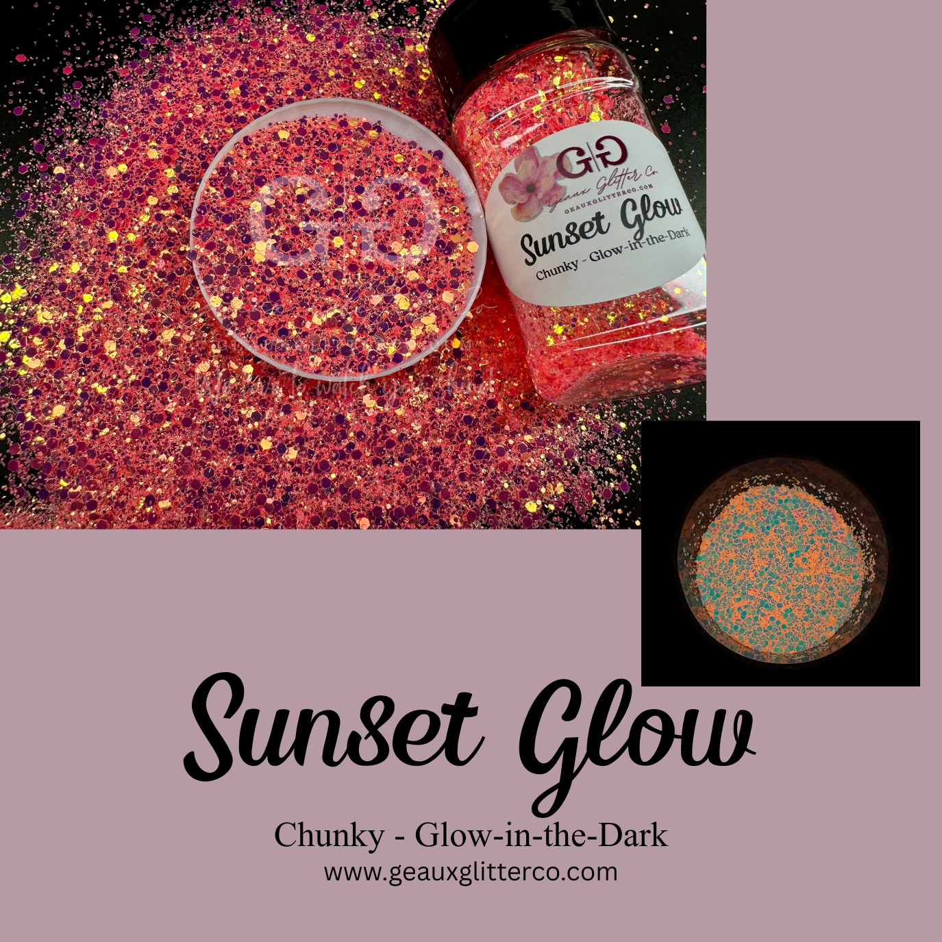 Sunset Glow - Chunky - Glow-in-the-Dark
