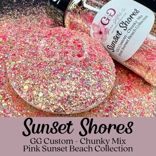 Sunset Shores - GG Custom - Chunky Mix - Pink Sunset Beach Collection