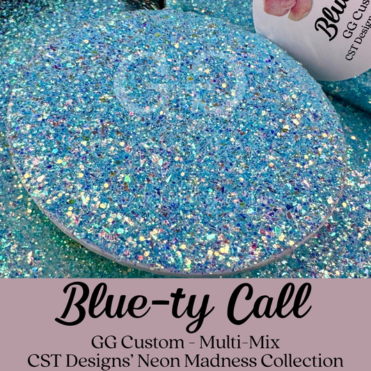 Blue-ty Call - GG Custom - Multi-Mix CST Designs Neon Madness Collection