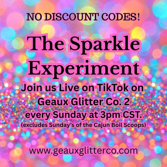 1.25.26 The Sparkle Experiment - DISCOUNT CODES NOT ALLOWED! WE MOVED TO SUNDAYS!