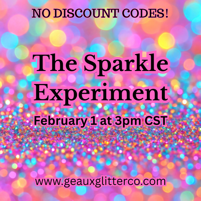 2.1.26 The Sparkle Experiment - DISCOUNT CODES NOT ALLOWED!