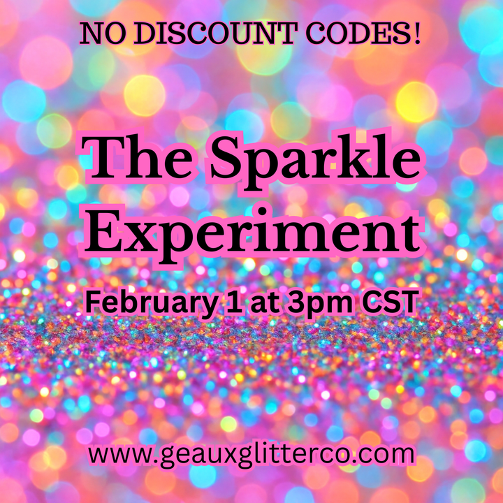 2.1.26 The Sparkle Experiment - DISCOUNT CODES NOT ALLOWED!