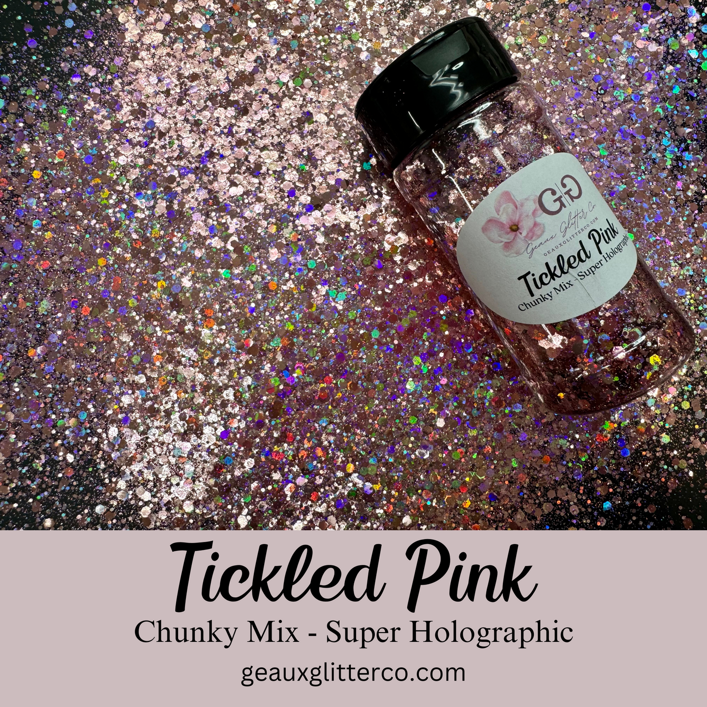 Tickled Pink Chunky Mix - Super Holographic