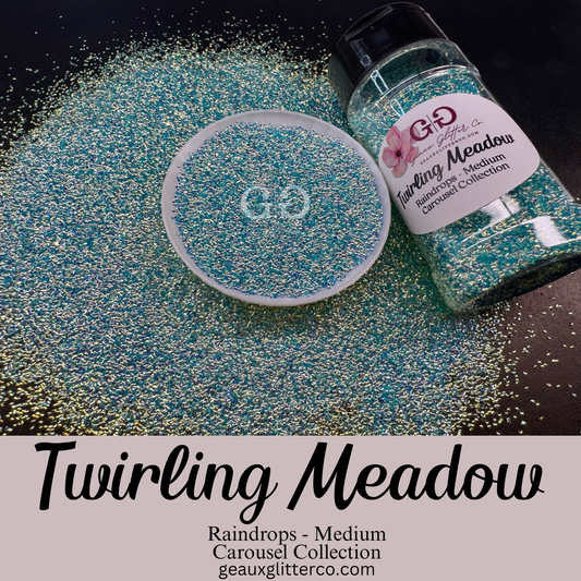 Twirling Meadow Raindrops - Medium