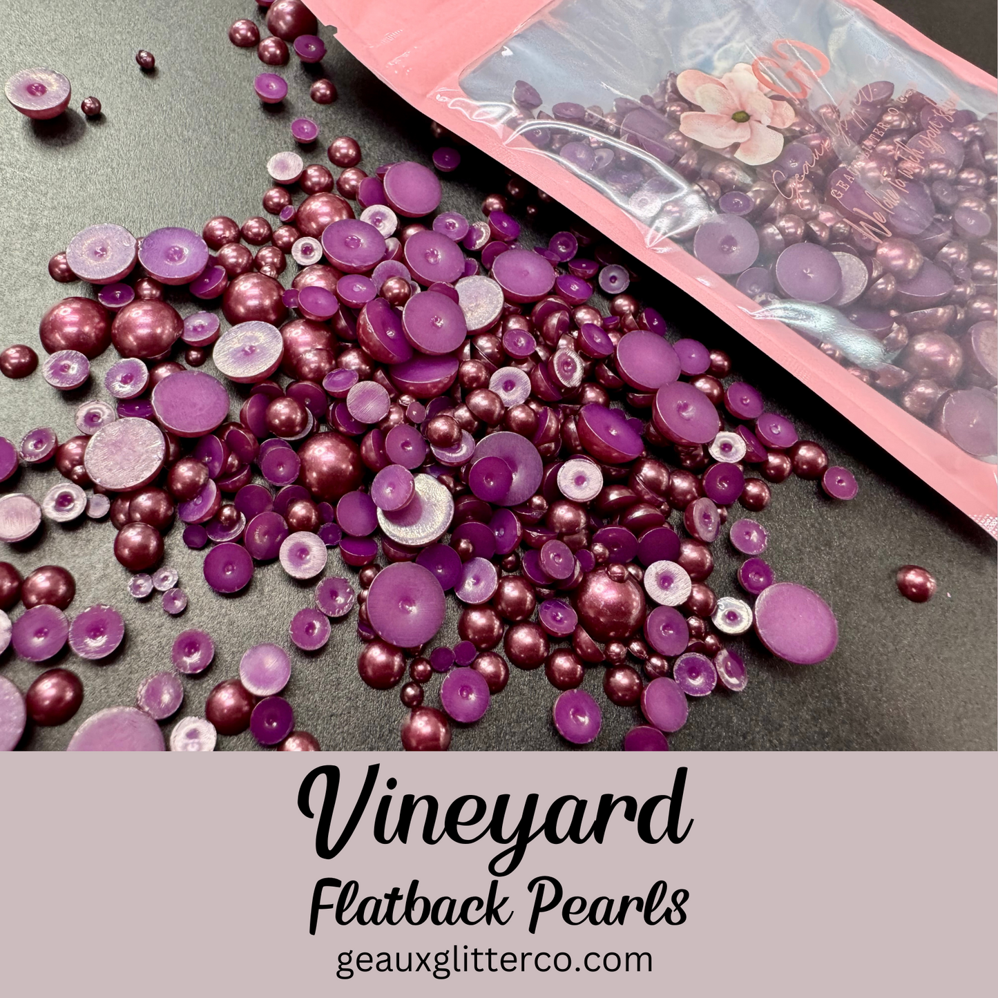 Vineyard Pearl Flatback Beads