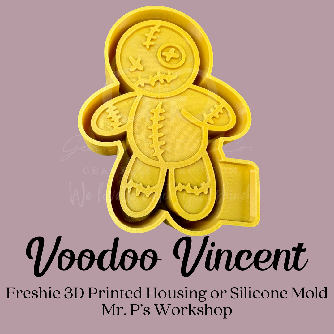 Voodoo Vincent Freshie 3D Printed Mold Housing or Silicone Mold