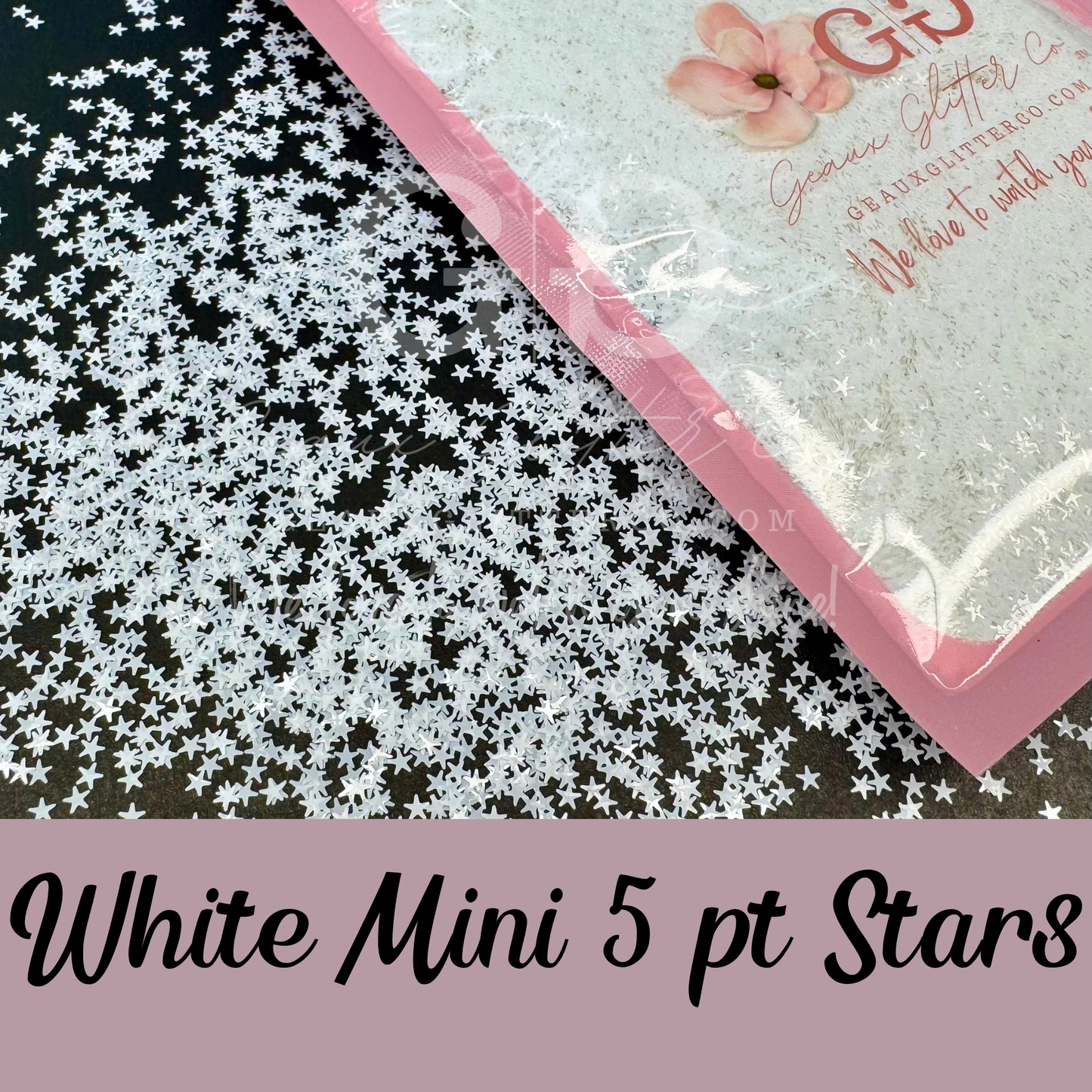 White 5 pt. Stars