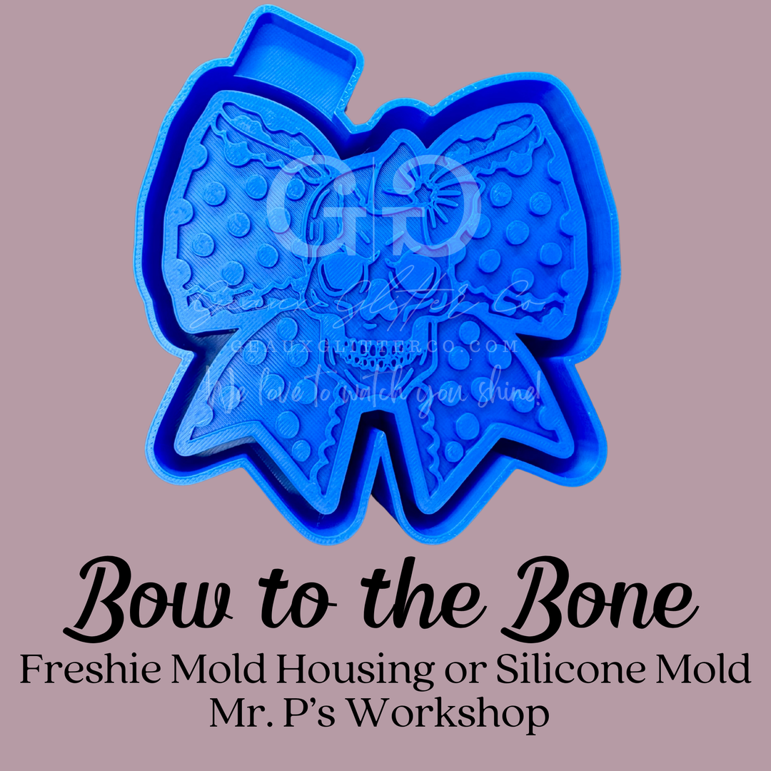 Bow to the Bone Freshie 3D Printed Mold Housing or Silicone Mold